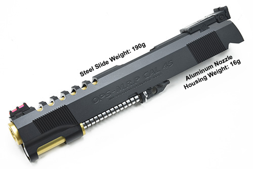 Guarder Steel CNC Slide for Marui Hi-Capa 5.1 Gold Match (OPS / Black) - Click Image to Close